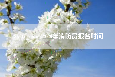 甘孜2020年消防员报名时间