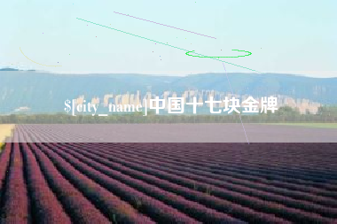 甘孜中国十七块金牌