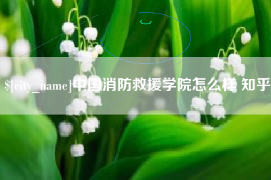甘孜中国消防救援学院怎么样 知乎