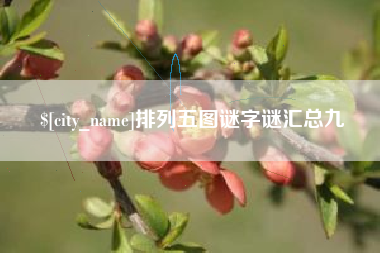 甘孜排列五图谜字谜汇总九