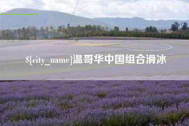 甘孜温哥华中国组合滑冰