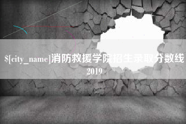 甘孜消防救援学院招生录取分数线2019