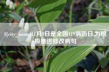 甘孜11月9日是全国119消防日,为积极推进修改病句