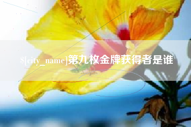 甘孜第九枚金牌获得者是谁