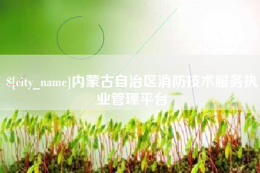 甘孜内蒙古自治区消防技术服务执业管理平台