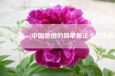 甘孜中国地图的简单画法小学生版