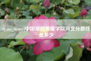 甘孜中国消防救援学院河北分数线是多少