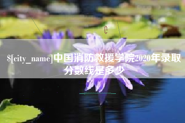 甘孜中国消防救援学院2020年录取分数线是多少