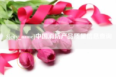 甘孜中国消防产品质量信息查询