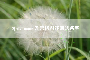 甘孜九宫格游戏叫啥名字
