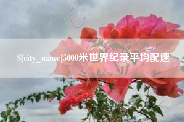 甘孜5000米世界纪录平均配速