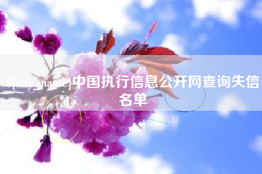 甘孜中国执行信息公开网查询失信名单