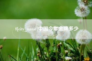 甘孜中国今年金牌多少