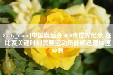 甘孜中国奥运会5000米世界纪录-在比赛关键时刻需要运动员能够迅速加速冲刺