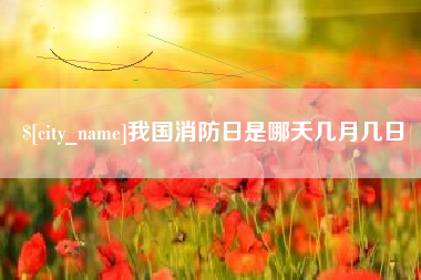 甘孜我国消防日是哪天几月几日