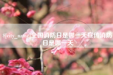 甘孜全国消防日是哪一天宣传消防日是哪一天