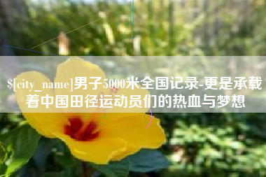 甘孜男子5000米全国记录-更是承载着中国田径运动员们的热血与梦想