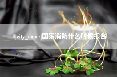 甘孜国家消防什么时候报名