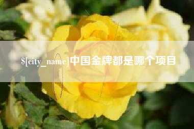 甘孜中国金牌都是哪个项目