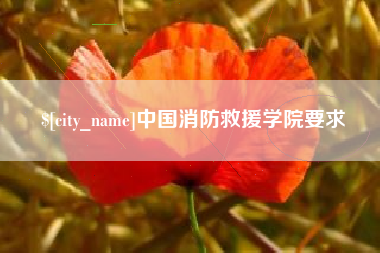 甘孜中国消防救援学院要求