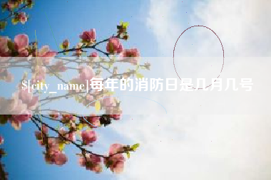 甘孜每年的消防日是几月几号