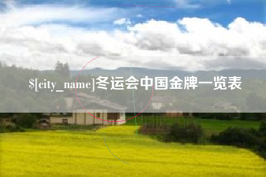 甘孜冬运会中国金牌一览表