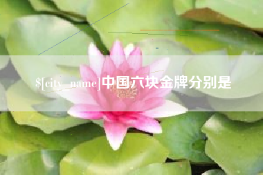 甘孜中国六块金牌分别是