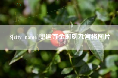 甘孜奥运夺金时刻九宫格图片